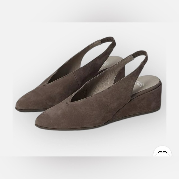 NIB Eileen Fisher Slingback Women’s 7.5 Devi
Nubuck Suede Leather Rye Brown Work - Picture 1 of 7